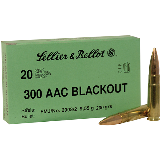 SB 300BLK 200GR FMJ SUBSONIC 20/50 - Ammunition